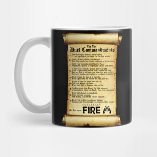 Ten Duel Commandments Mug